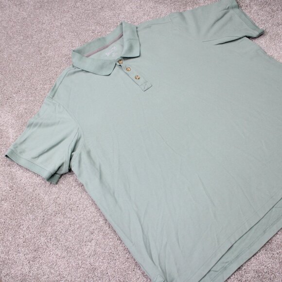 Duluth No Polo Shirt Men 3XL XXXL Green Relaxed Fit Cotton Short Sleeve Pullover - Picture 6 of 15
